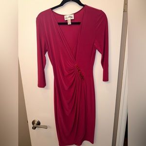 Joseph Ribkoff dress. Size 8. Maroon.